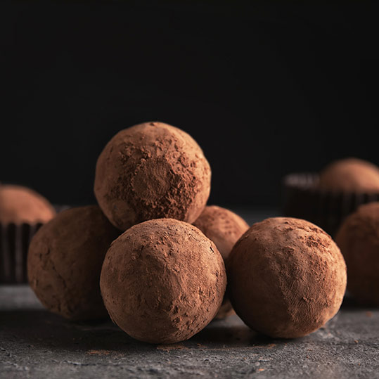 truffes en chocolat